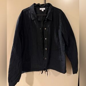 Rails Medium Black Zip/Snap Shirt Jacket